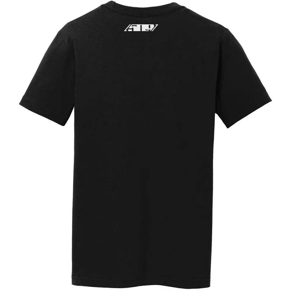 509  Youth Black Legacy T-Shirt Soft Pre-Shrunk Cotton Poly Blend Screen Printed Logo