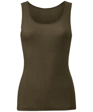 Army - 2x1 rib tank top