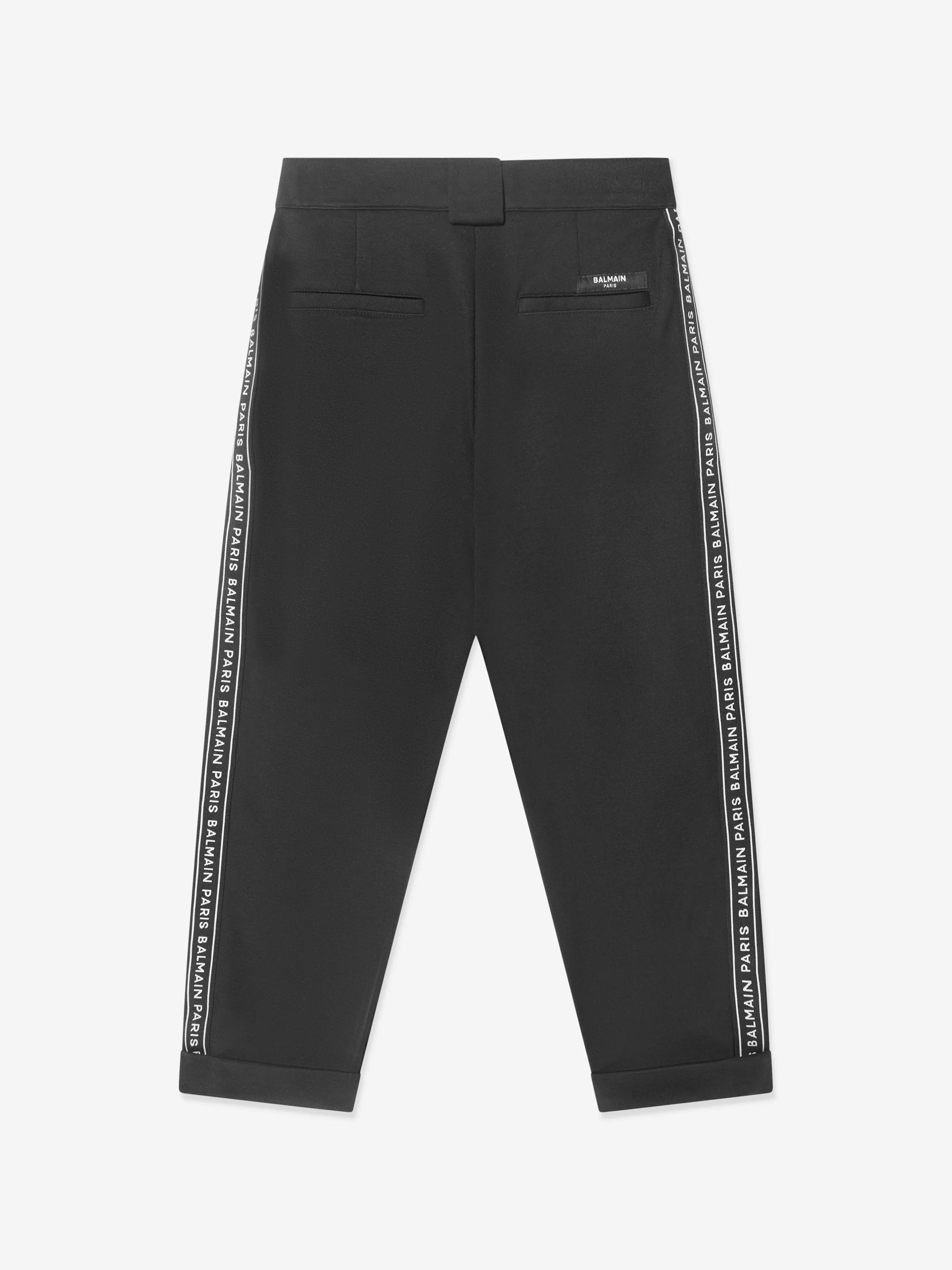 Balmain Boys Suit Trousers in Black