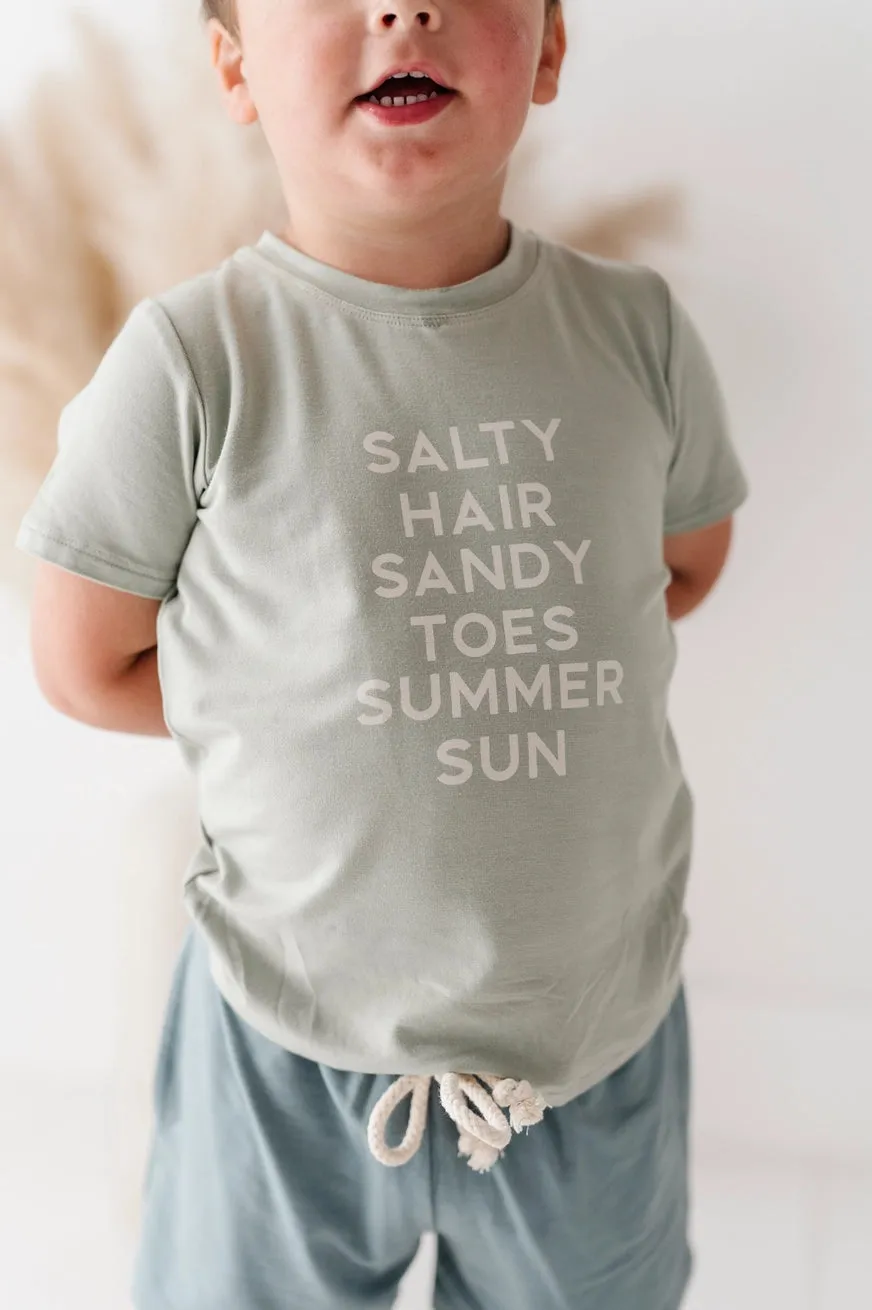 Bamboo Tee - Salty Hair Sandy Toes Summer Sun