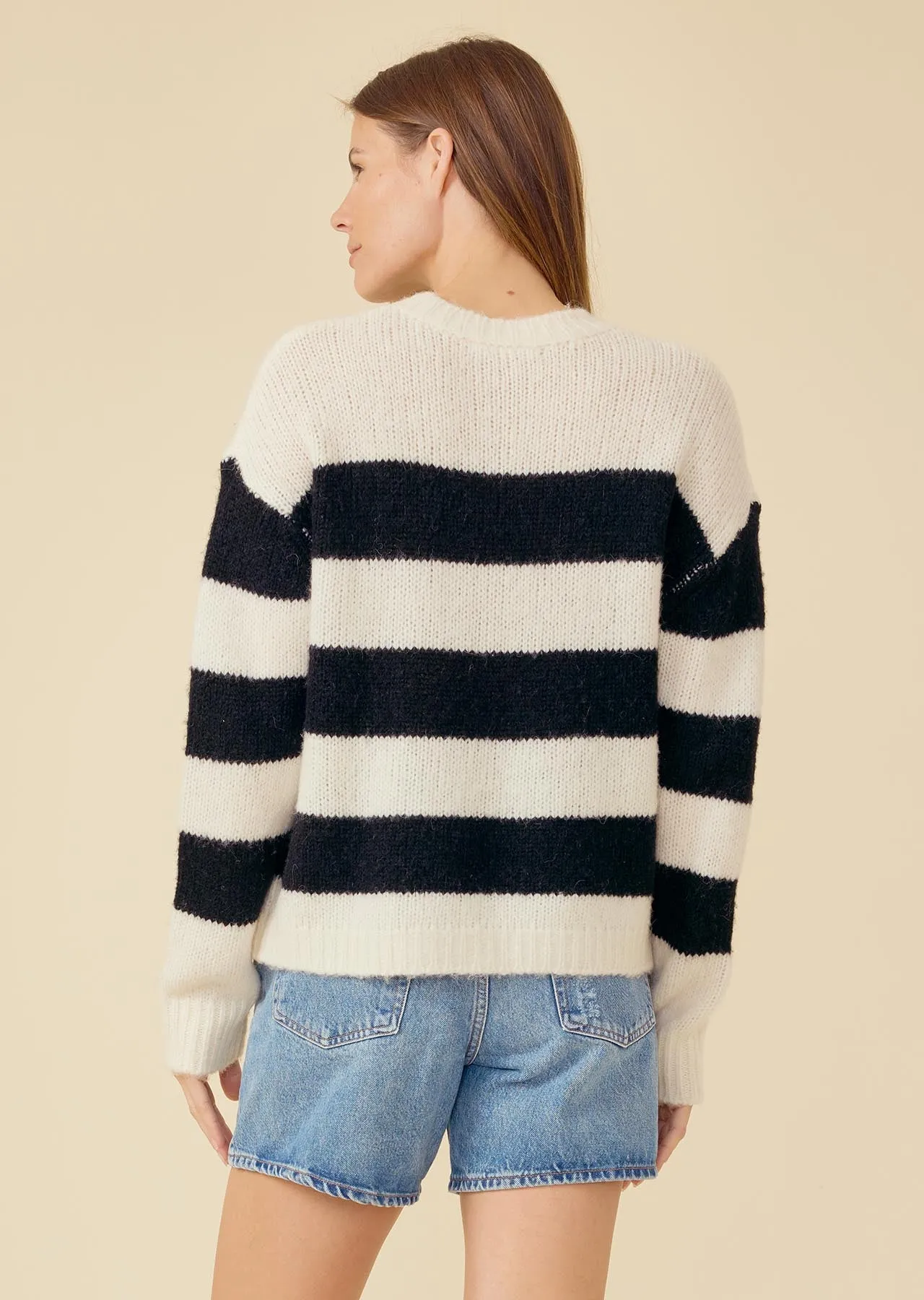 Bardot Pullover - Ivory Combo