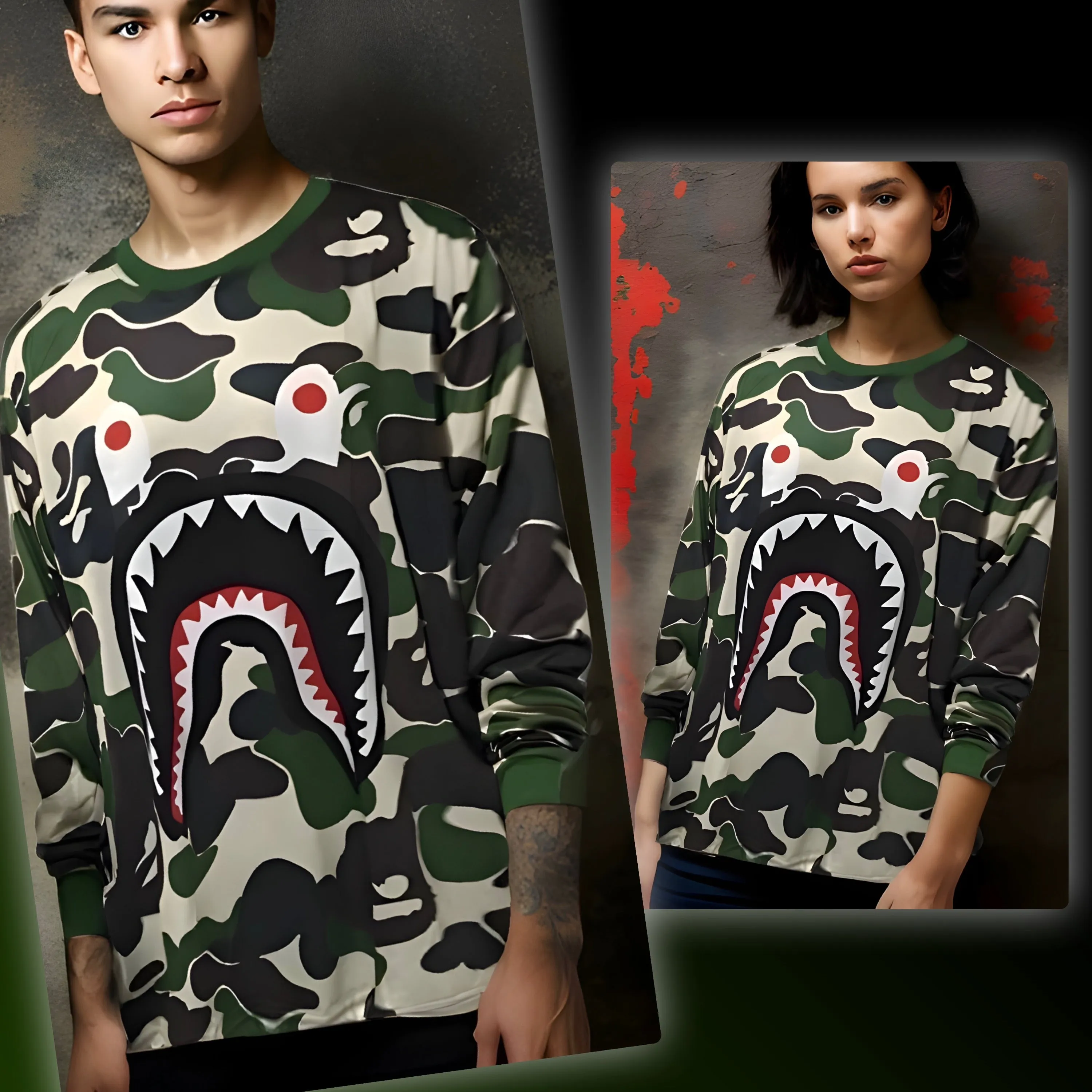 ^BATHING^ ~CAMOUFLAGE~ LONG SLEEVE TEES