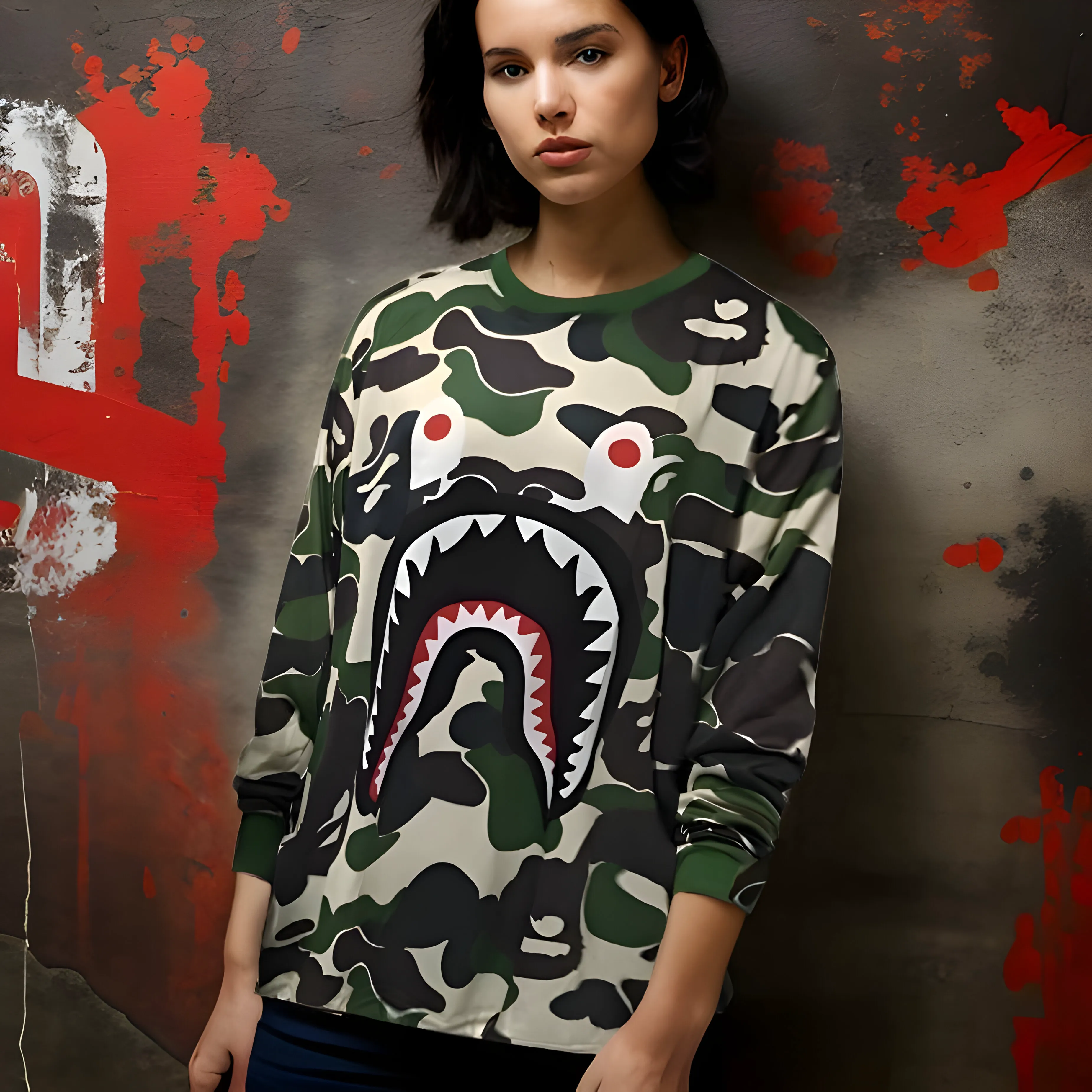 ^BATHING^ ~CAMOUFLAGE~ LONG SLEEVE TEES