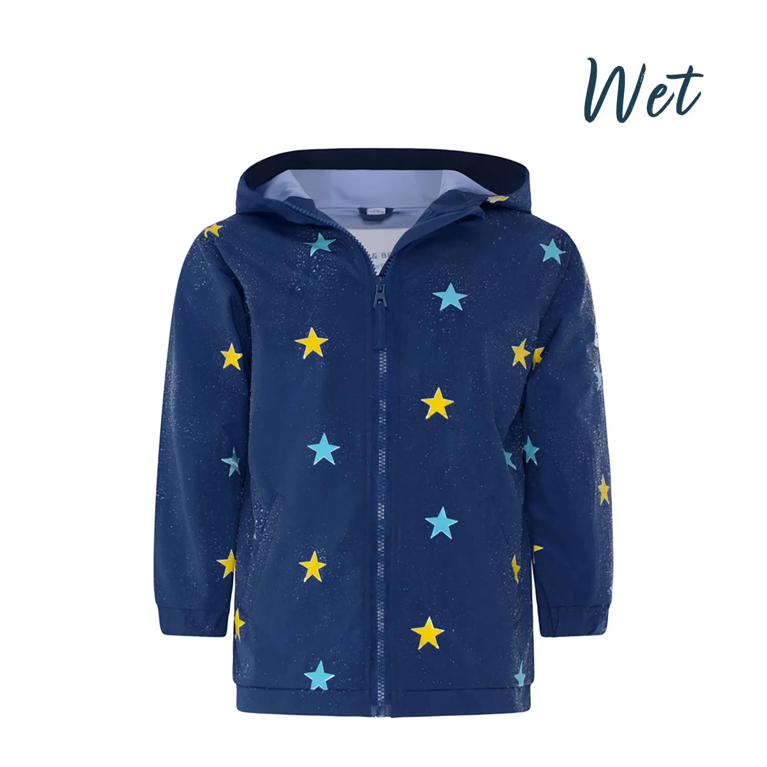 Blue Star Color Changing Kids Raincoat