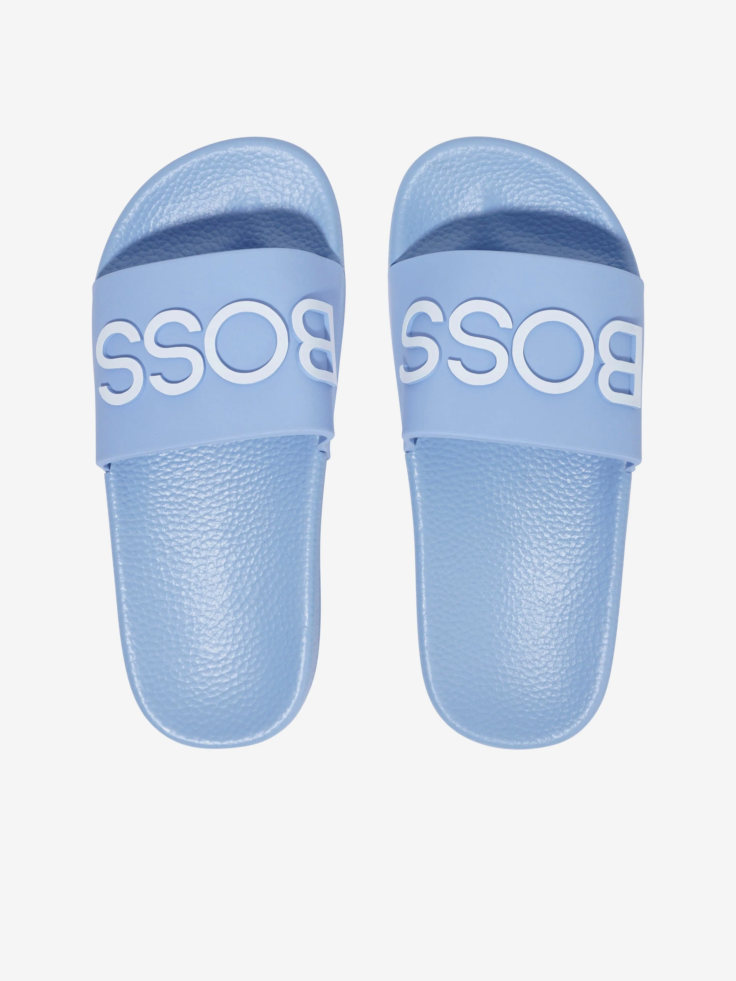 BOSS Boys Logo Sliders in Blue