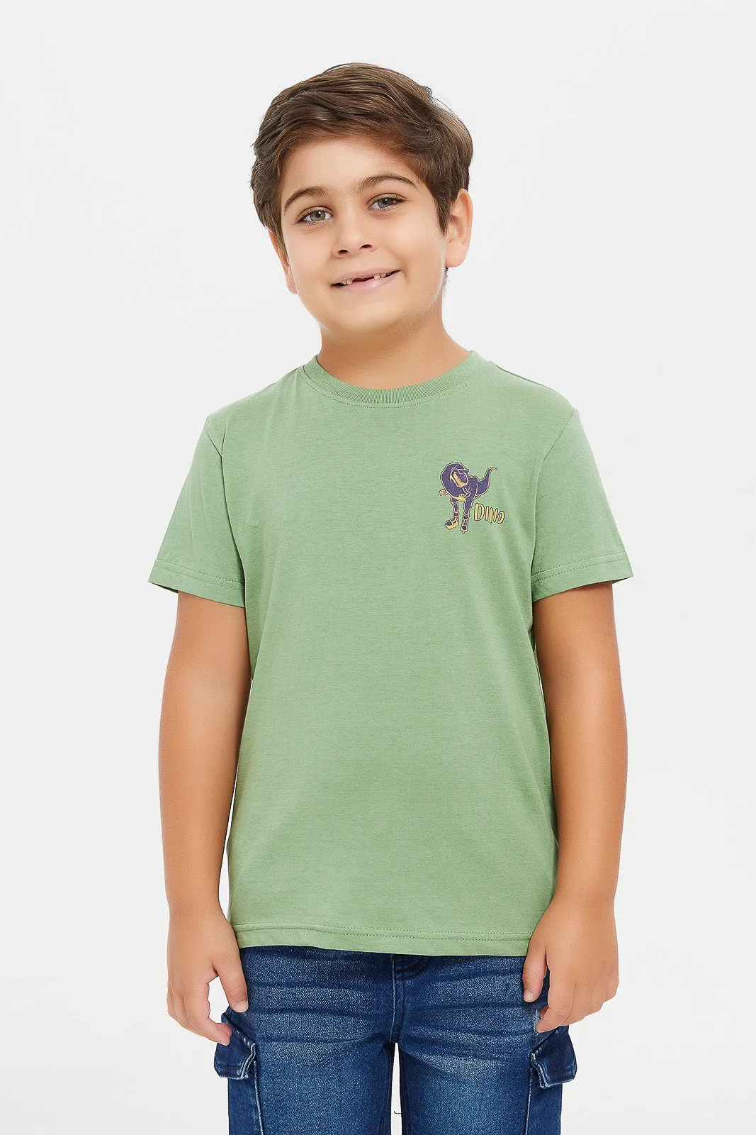 Boys Assorted Printed T-Shirt Set (Pack Of 3)