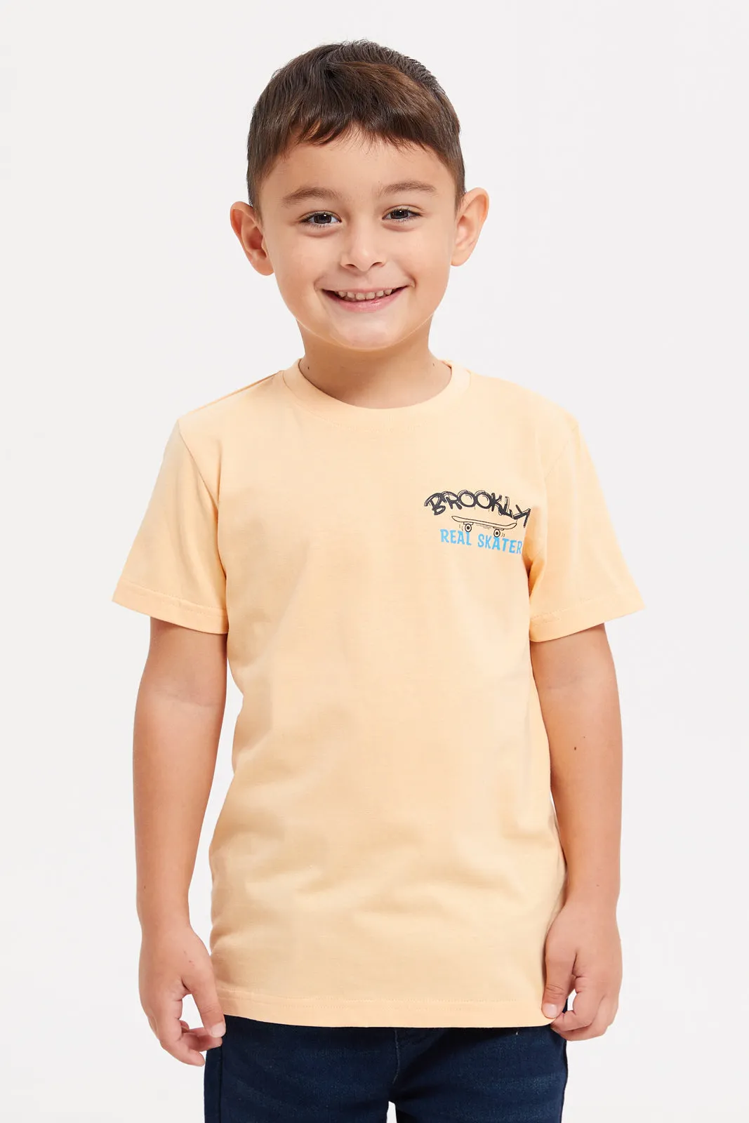 Boys Assorted Printed T-Shirt Set (Pack Of 3)