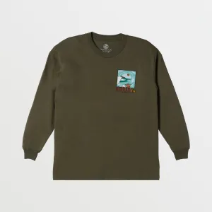 Boys Barreled Long Sleeve Tee - Avocado