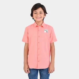 Boys Cotton Slub Casual Shirt H/S (Skate Boarding)-D.Flower