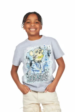 Boys Elias Grey Graphic T-Shirt