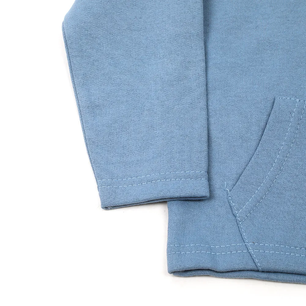 Boys Full Sleeves Hoodie - Steel Blue