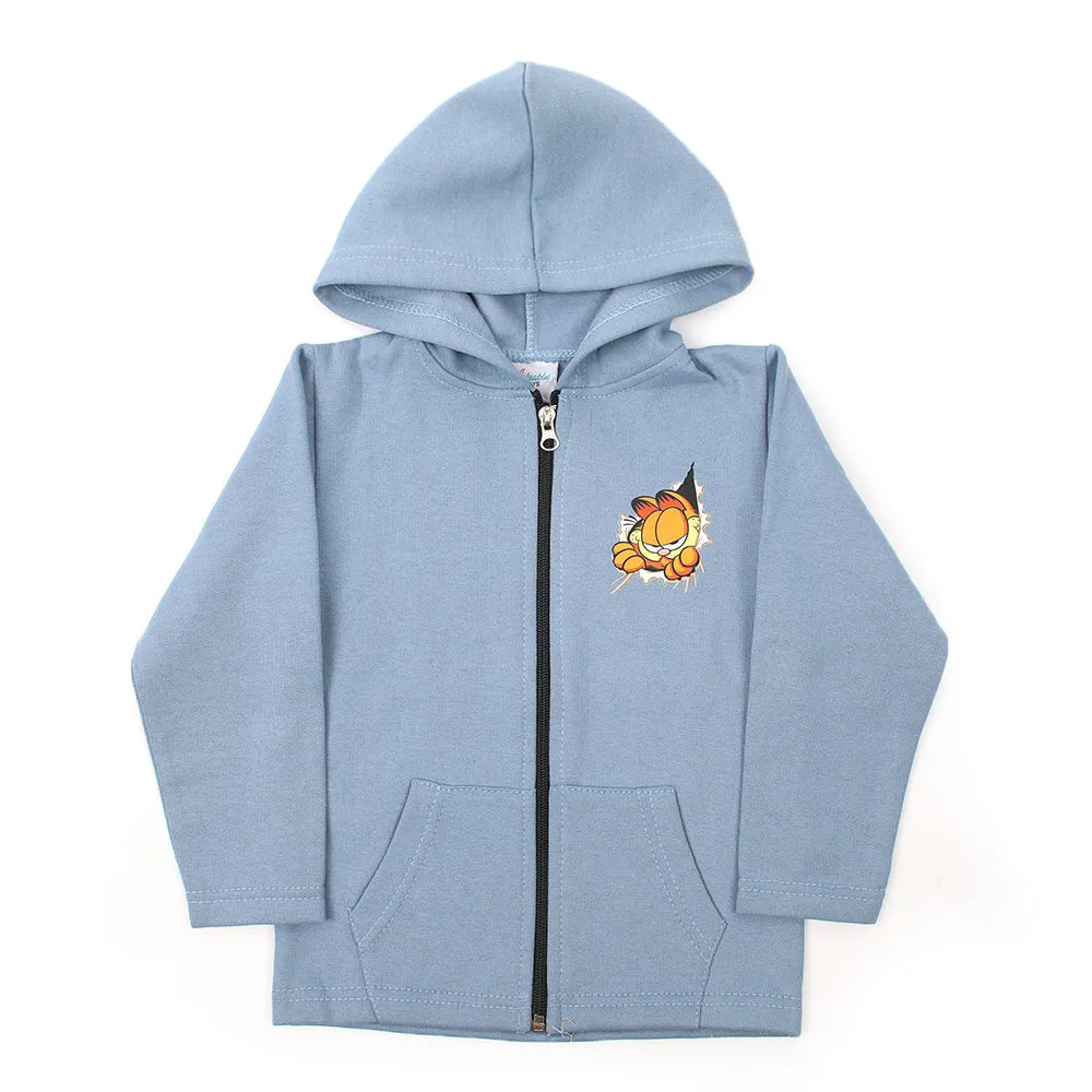 Boys Full Sleeves Hoodie - Steel Blue