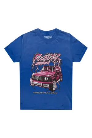 Boys Hai Royal Blue Graphic T-Shirt