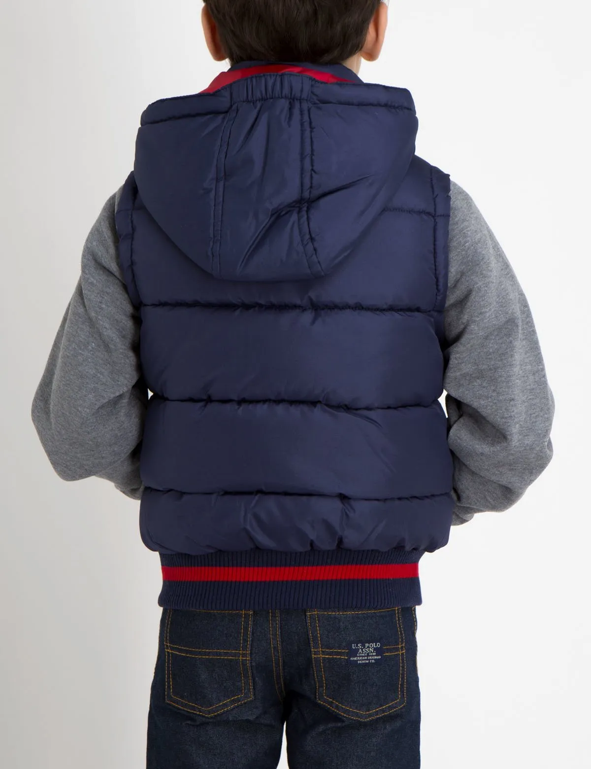 BOYS PUFFER VEST WITH SLEEVES