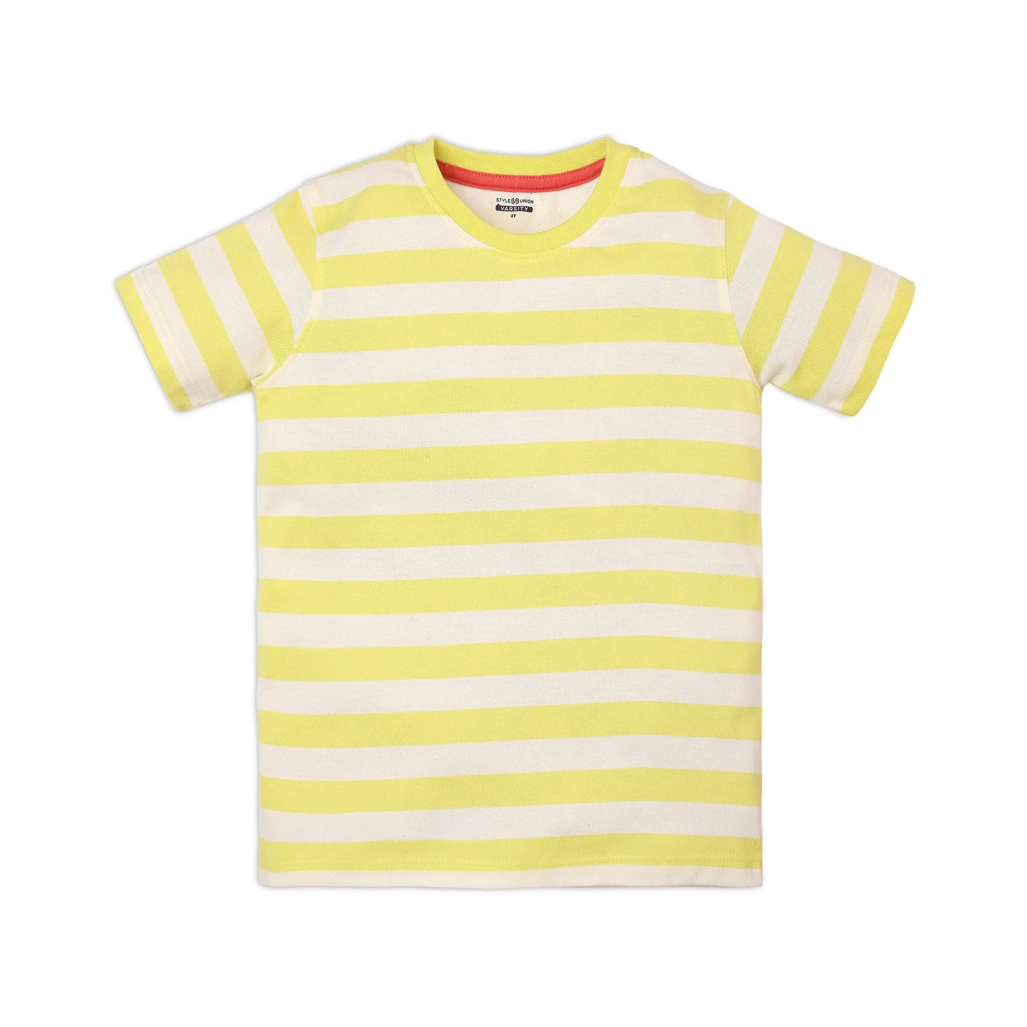 Boy's Regular Fit Striped T-Shirt