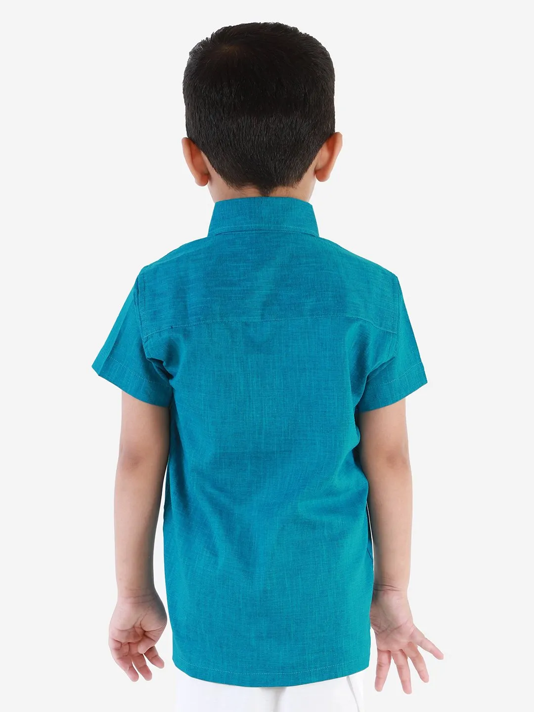 Cotton Short Sleeves Ethnic Shirt for Boys - JBN Creation