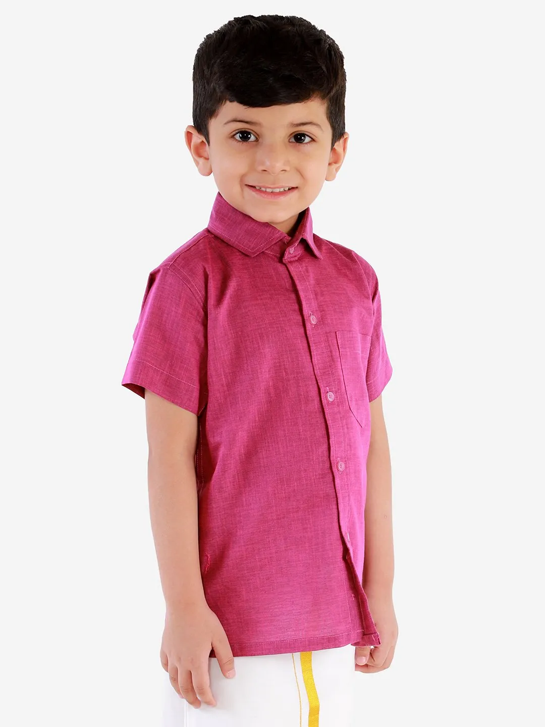 Cotton Short Sleeves Ethnic Shirt for Boys - JBN Creation