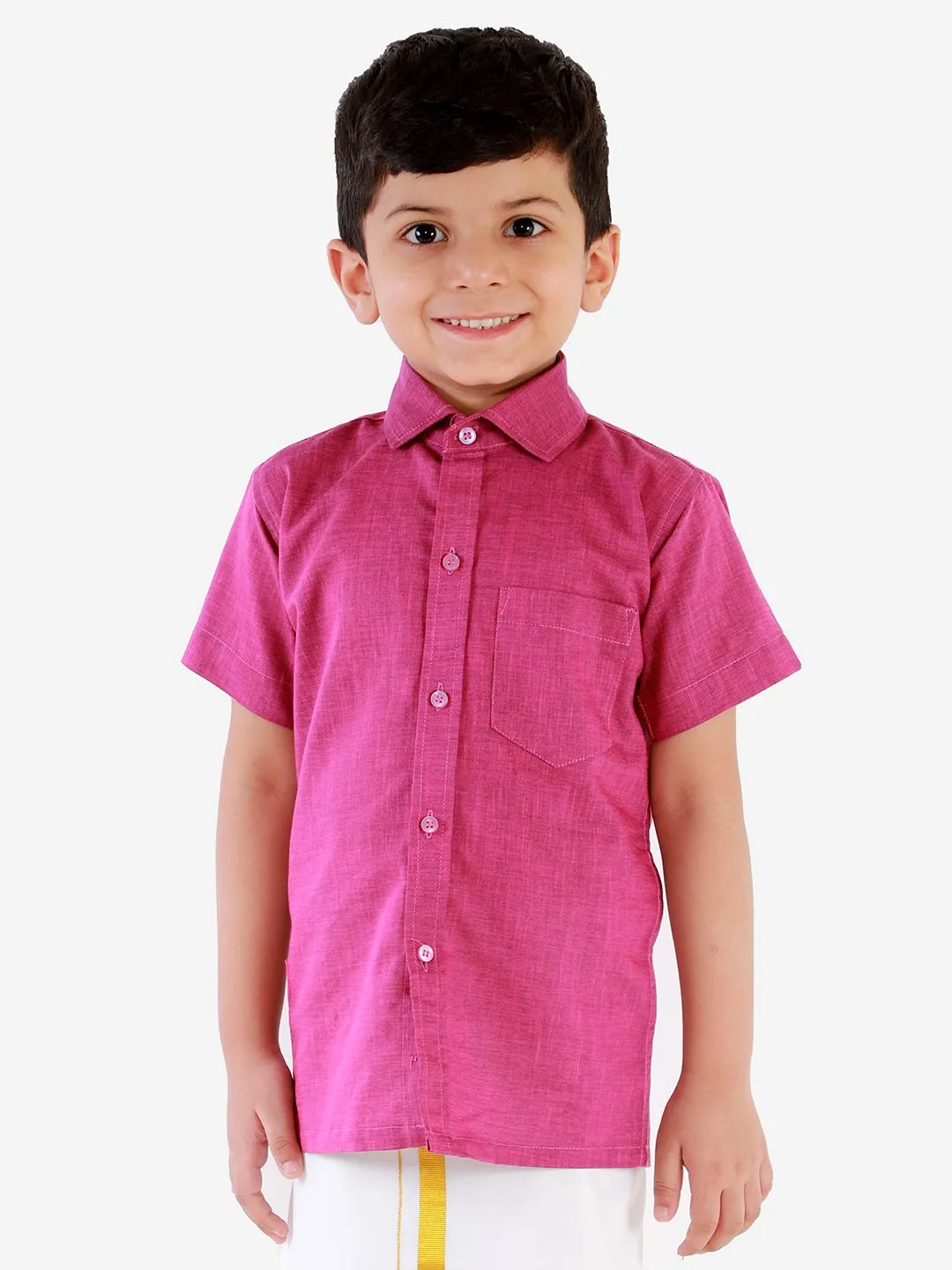 Cotton Short Sleeves Ethnic Shirt for Boys - JBN Creation