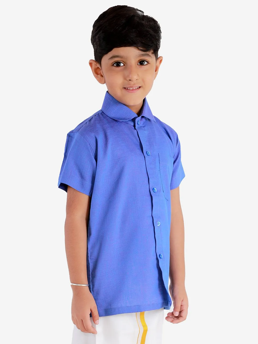 Cotton Short Sleeves Ethnic Shirt for Boys - JBN Creation