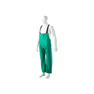 DROMEX MARINE GREEN PVC STORM BIB PANTS SIZE - M