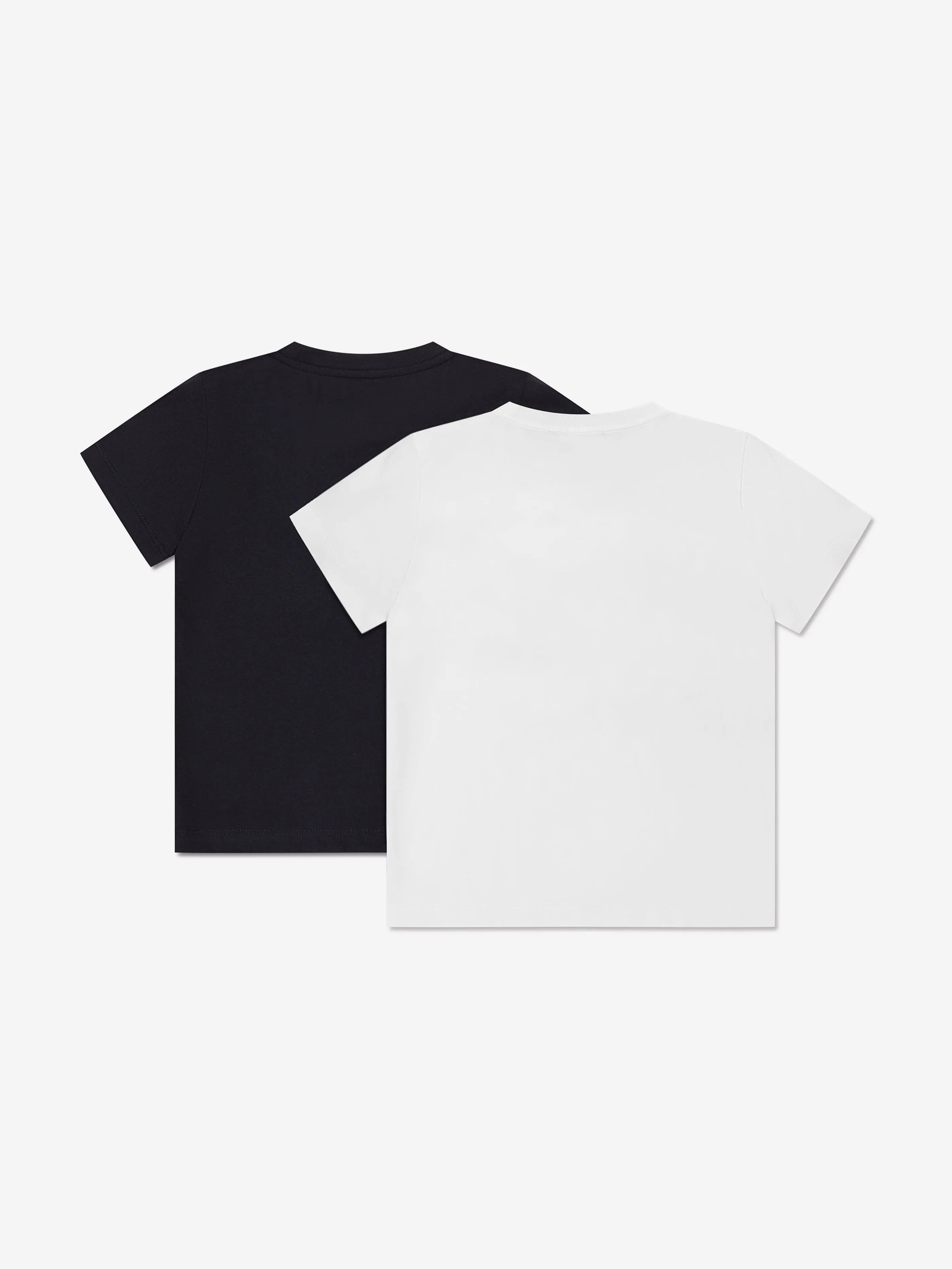 Emporio Armani Boys 2 Piece Logo T-Shirt Set In Black