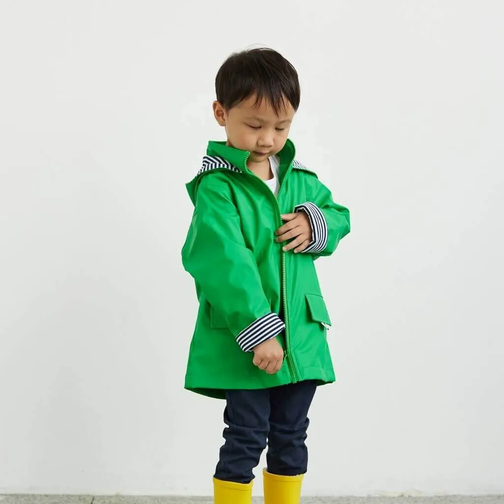 French Soda Kids Raincoat - Green