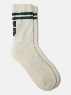 Gant Boys White Patterned Ankle Length Socks (Pack of 1)