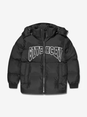 Givenchy Boys Down Padded Puffer Jacket in Black