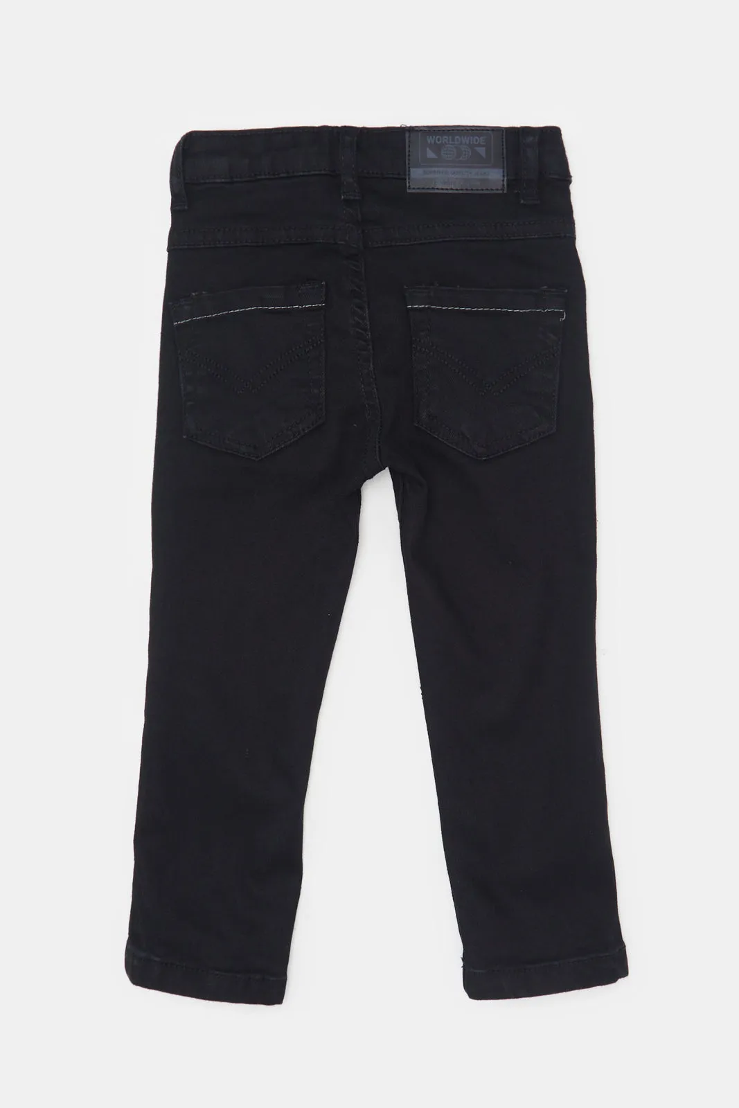 Infant Boys Black Basic Denim Jeans