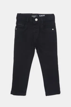 Infant Boys Black Basic Denim Jeans