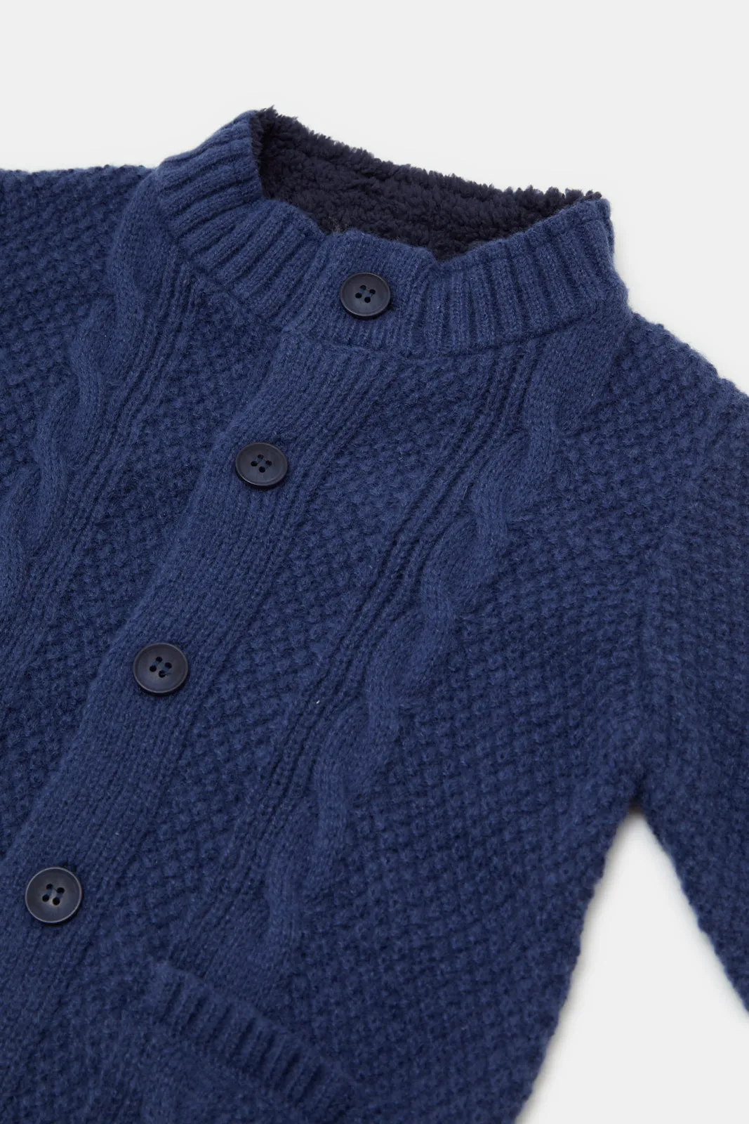 Infant Boys Navy Knitted Pullover