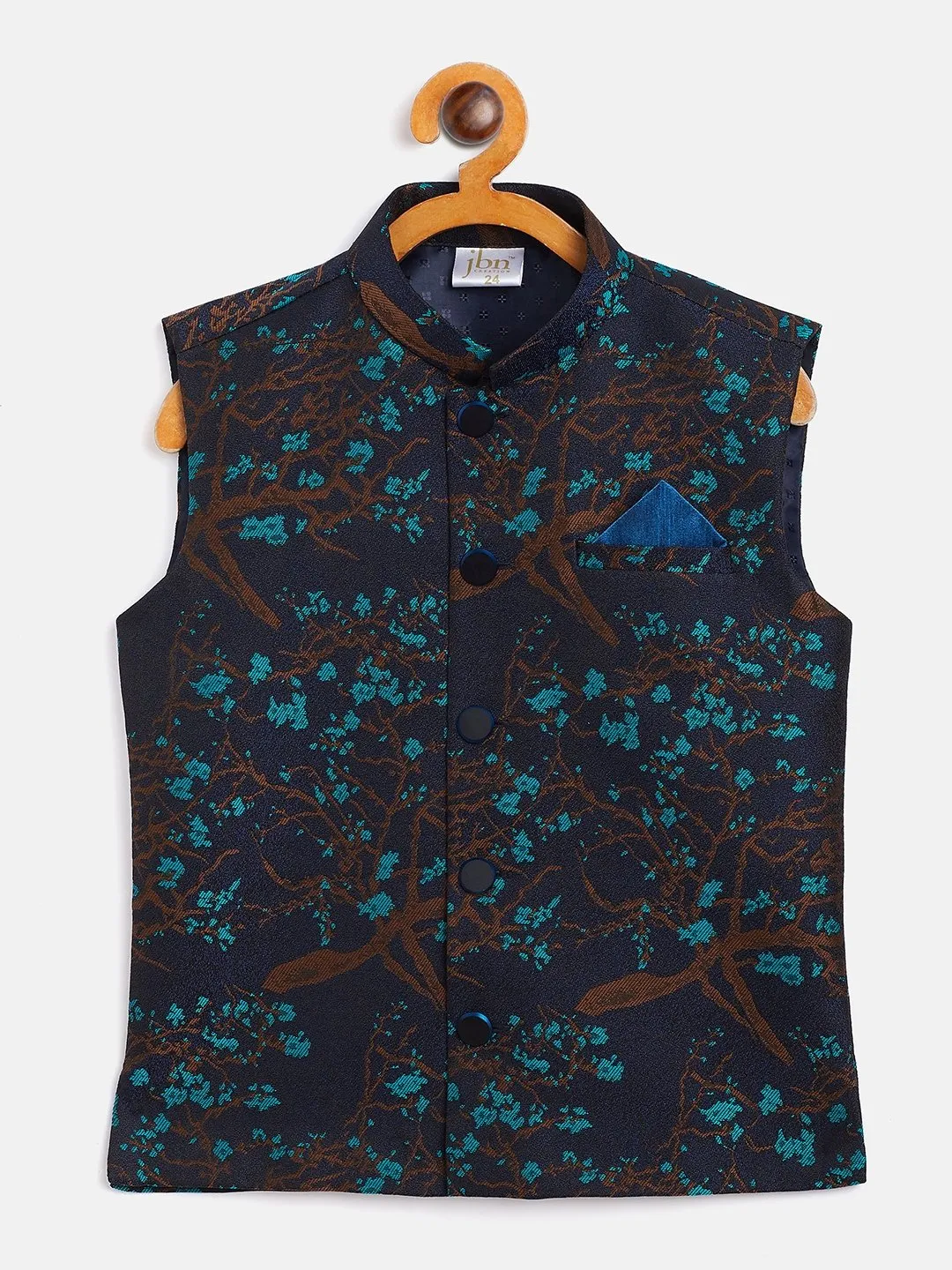 Jacquard Nehru Jacket for Boys - JBN Creation