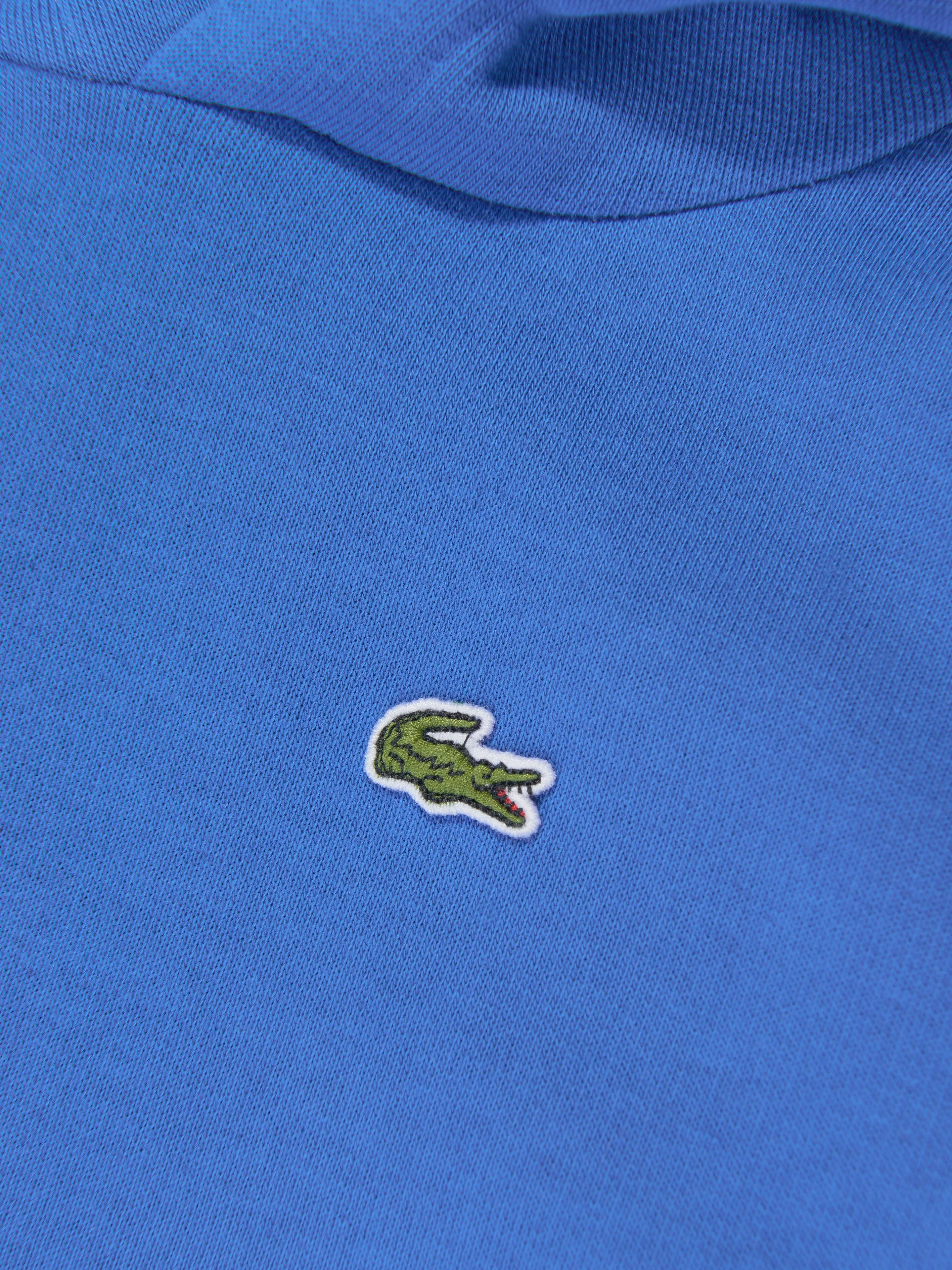 Lacoste Boys Logo Hoodie in Blue