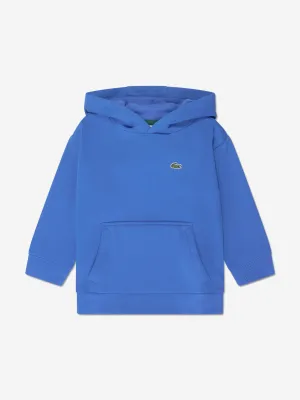 Lacoste Boys Logo Hoodie in Blue