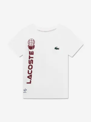 Lacoste Boys Tennis Logo T-Shirt in White