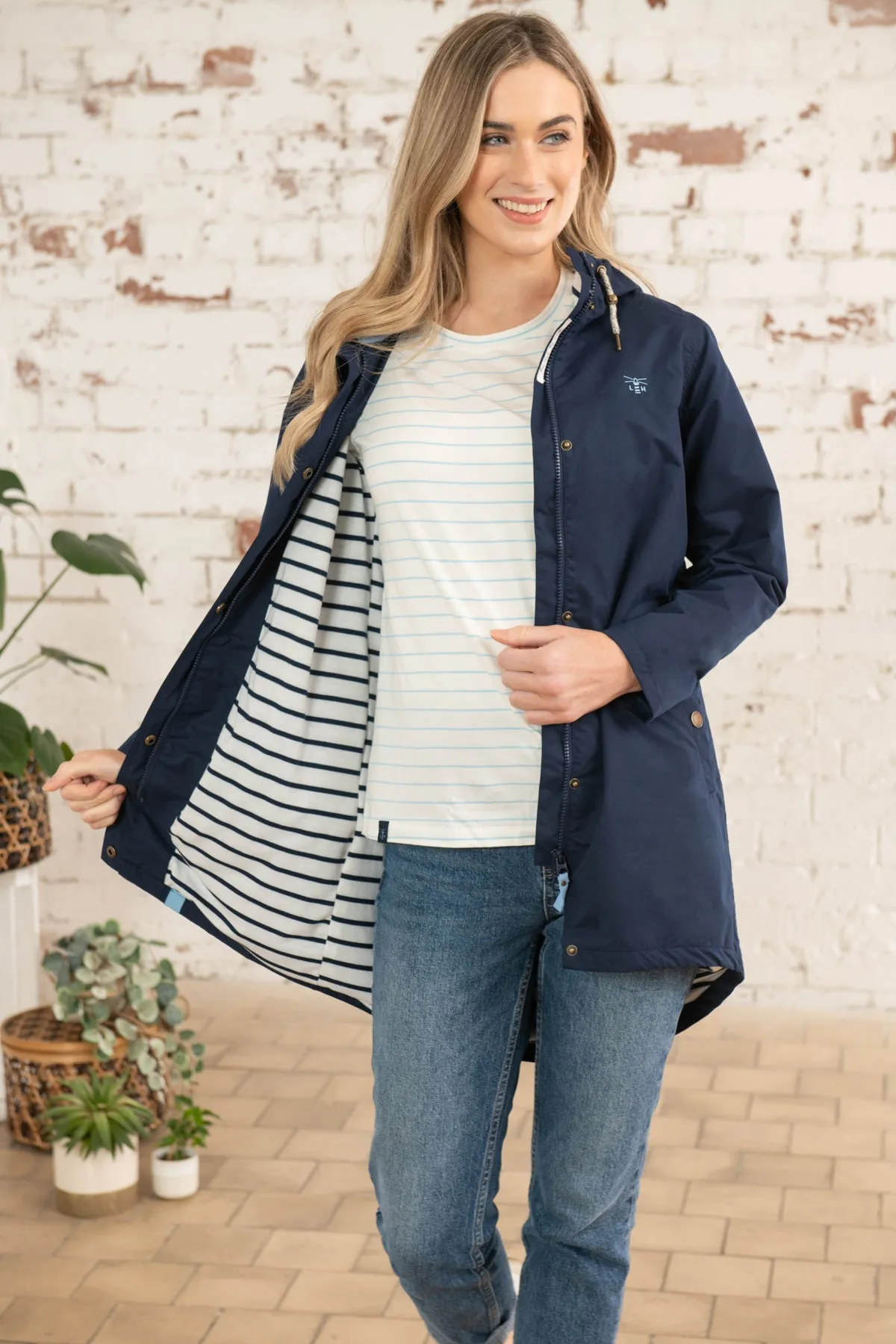 Long Beachcomber Jacket - Navy