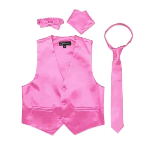 Premium Boys Fuchsia Solid Vest 600