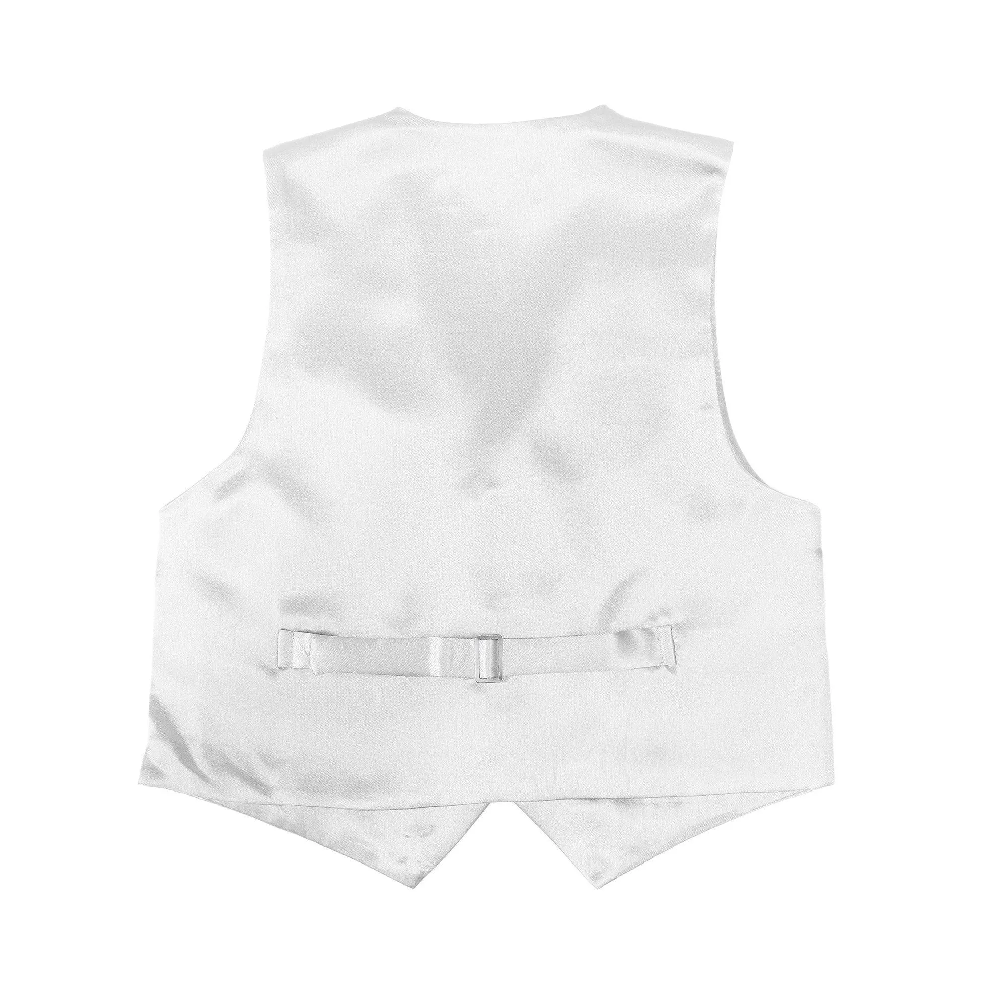 Premium Boys White Solid Vest 600