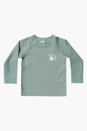 Rylee   Cru Kids Rashguard - Aqua