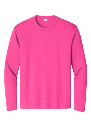 Sport-Tek® Long Sleeve PosiCharge® Competitor™ Tee - Neon Pink