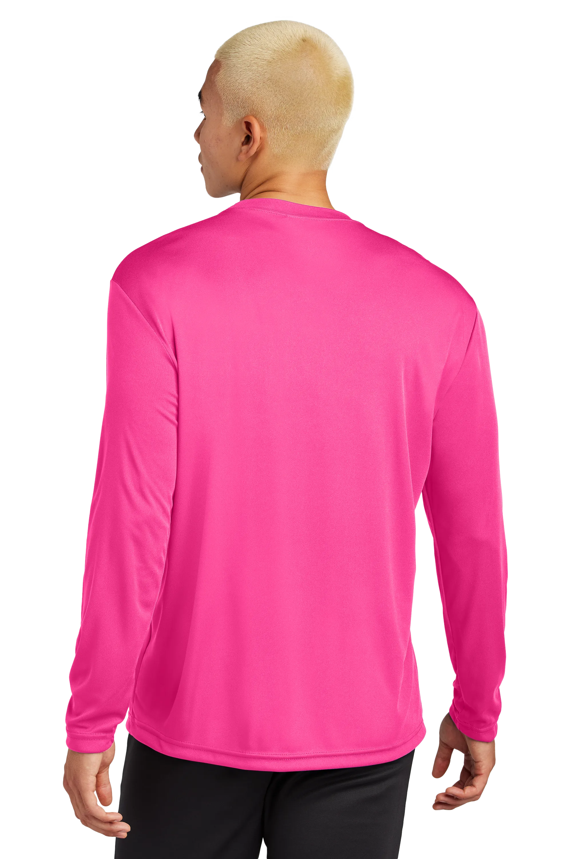 Sport-Tek® Long Sleeve PosiCharge® Competitor™ Tee - Neon Pink