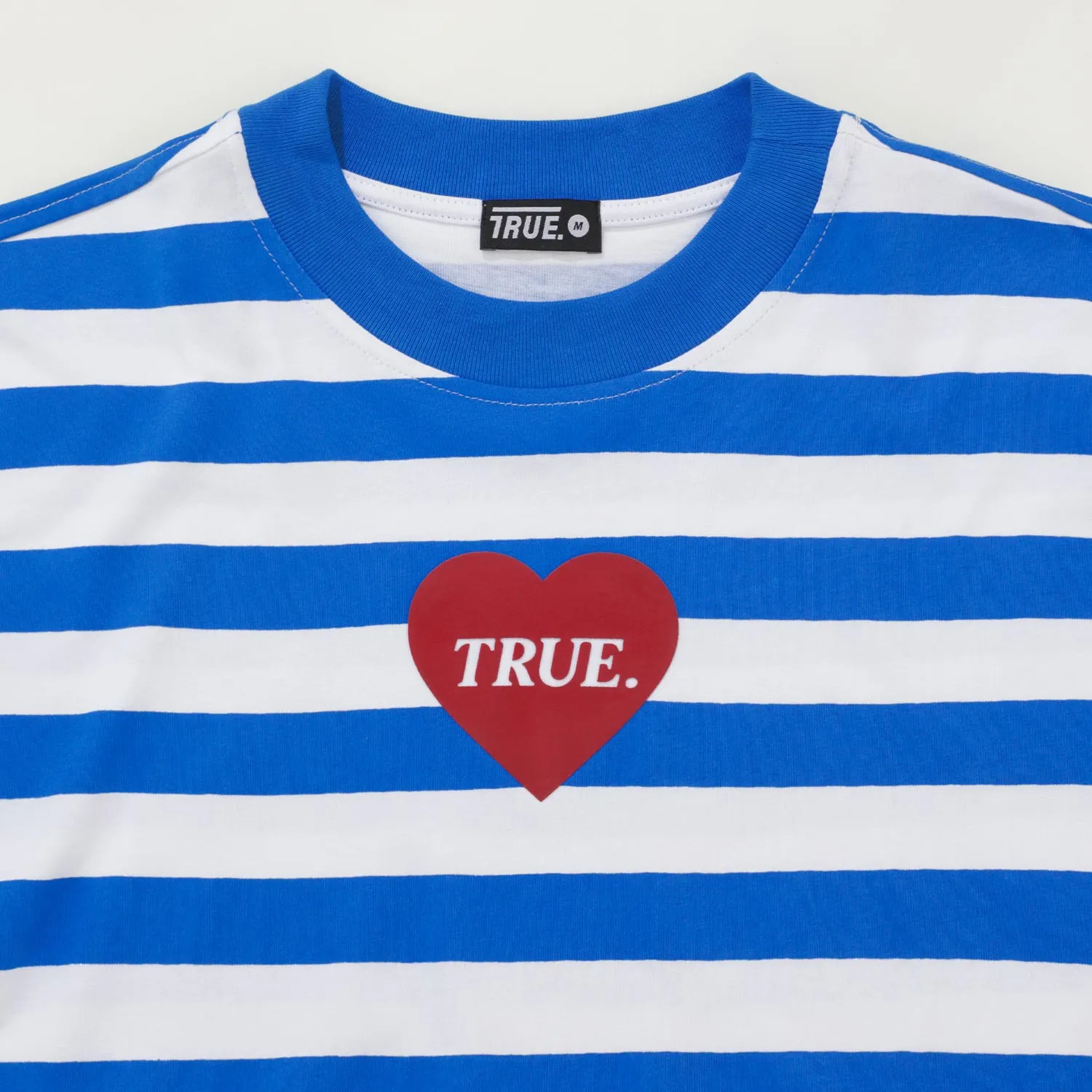 Striped Box-Fit Tee - Blue