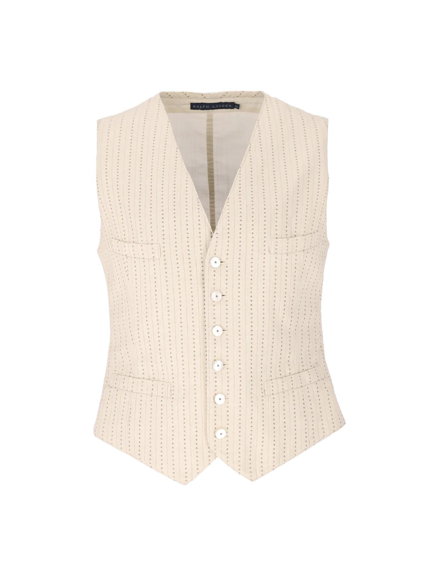 striped cotton jacquard vest