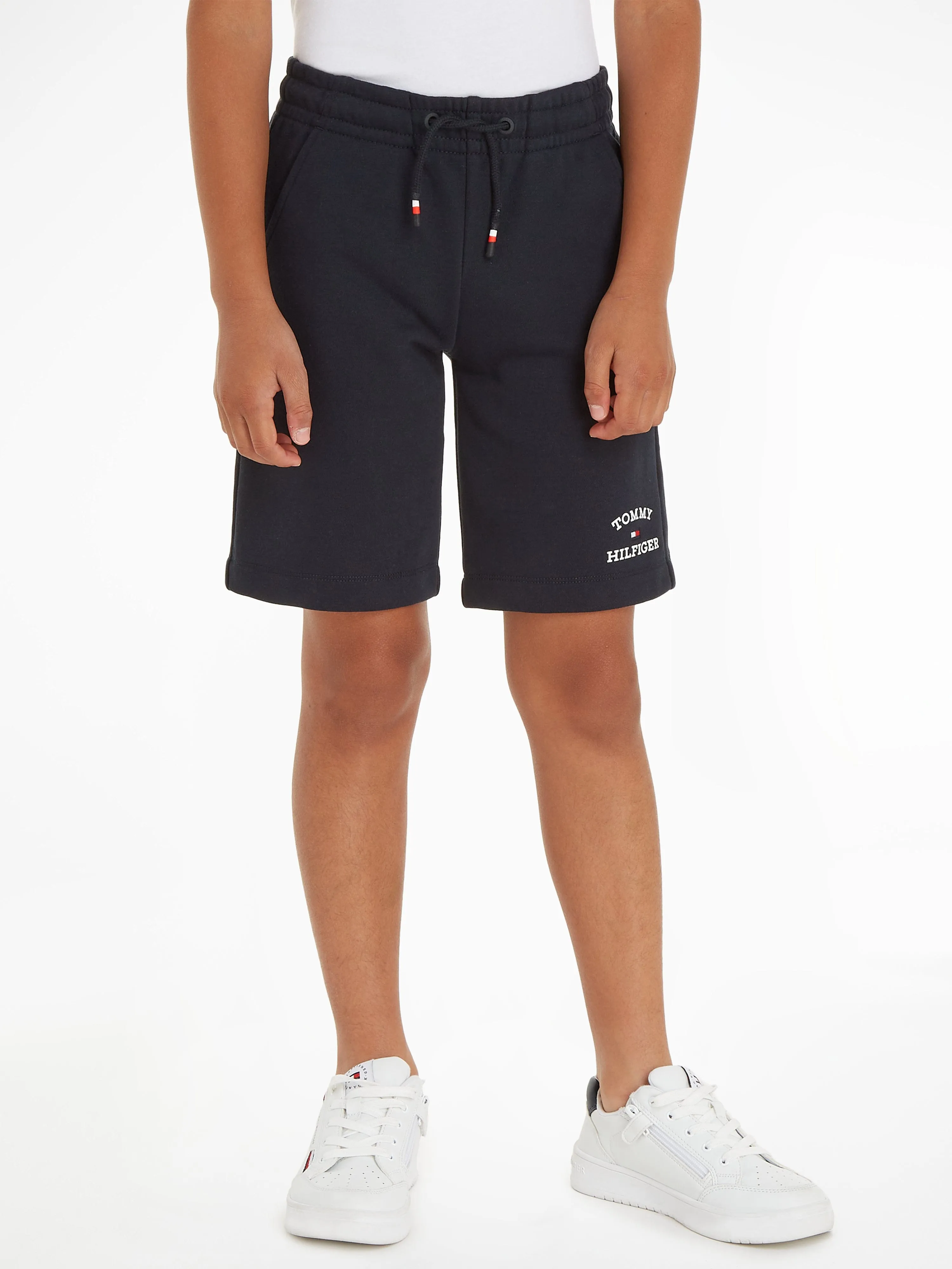 Tommy Hilfiger Boys Logo Sweatshorts in Navy