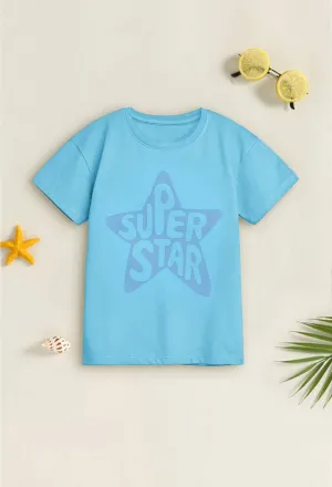 Turquoise Super Star Tee