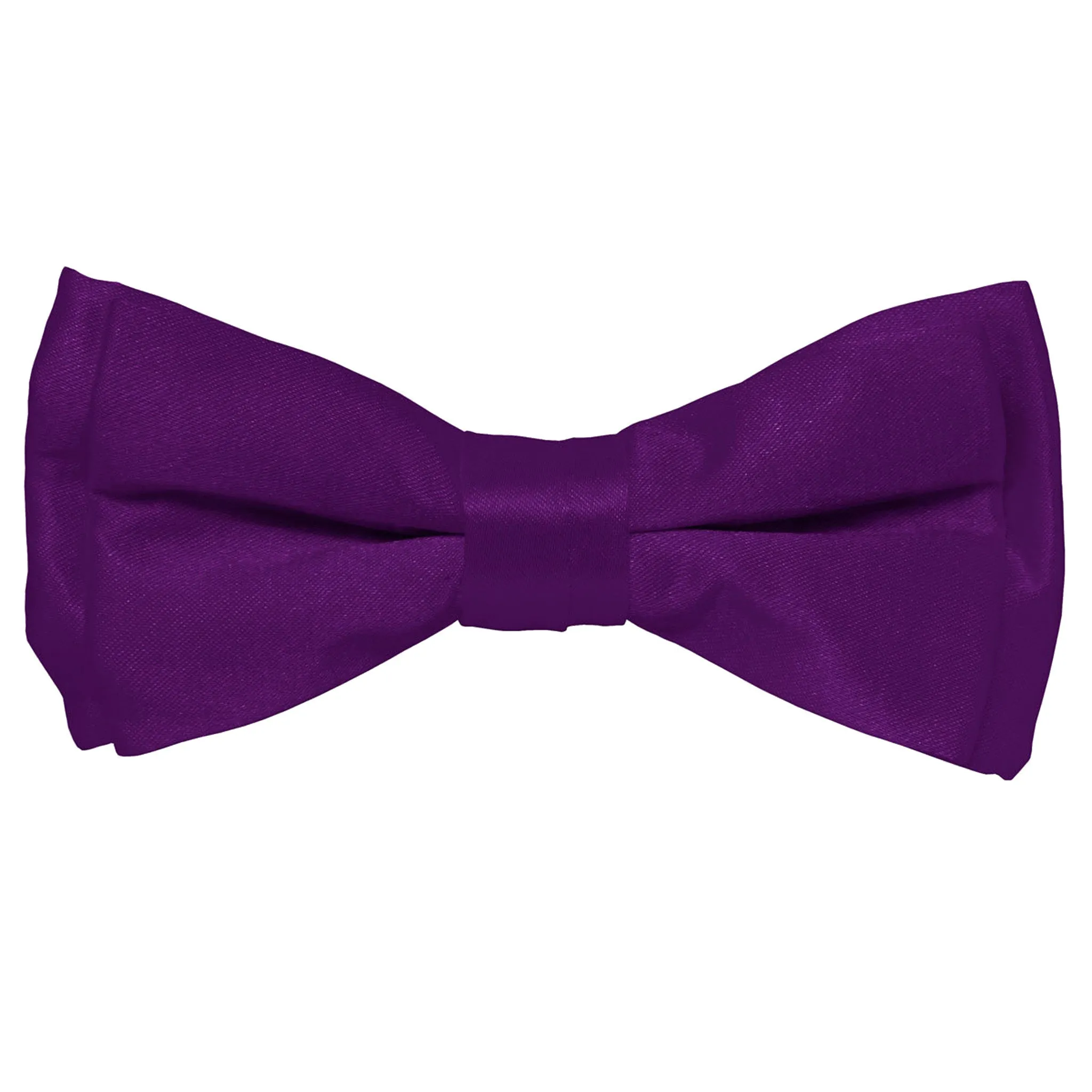 Vittorio Farina Boy's Pretied Solid Silky Satin Bow Tie