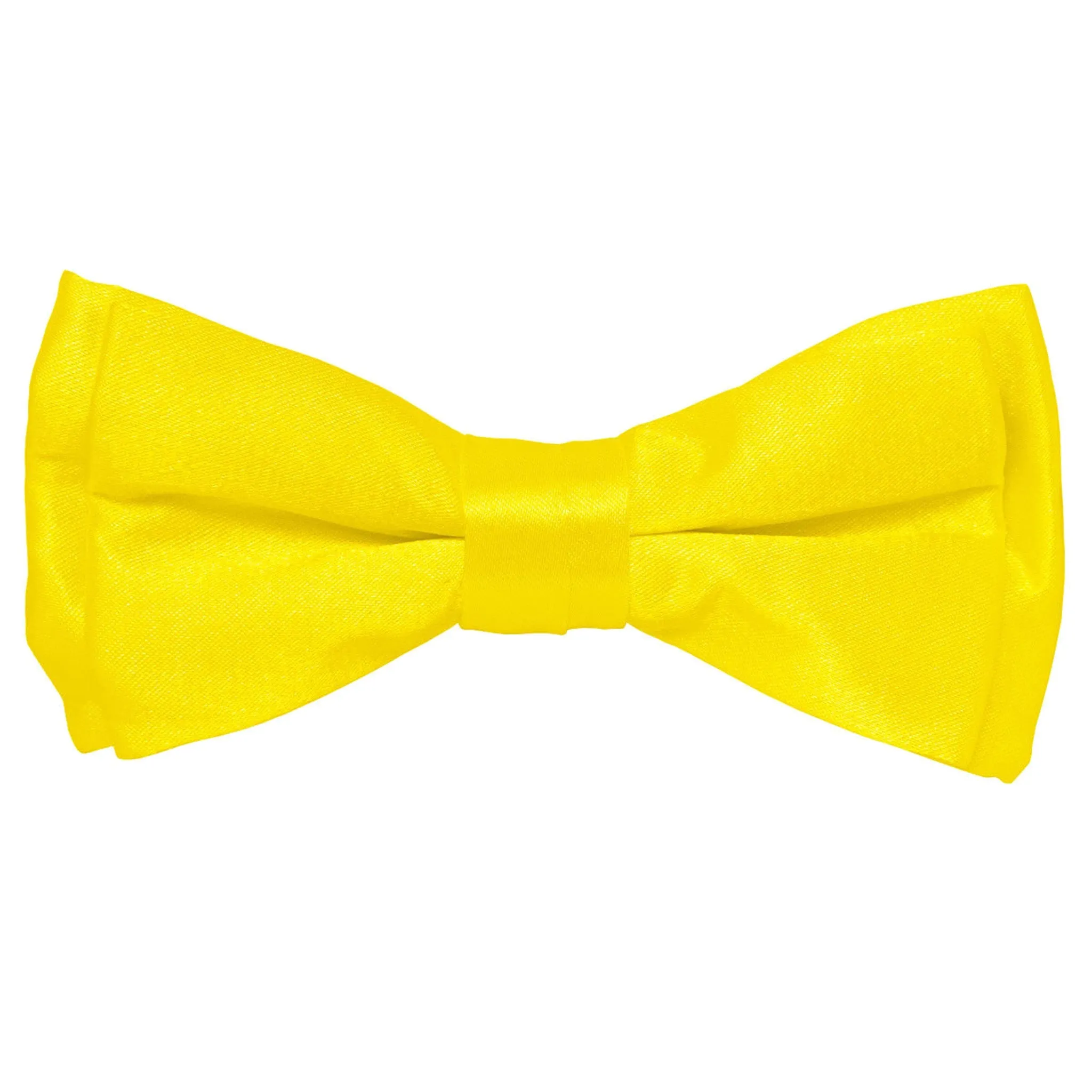 Vittorio Farina Boy's Pretied Solid Silky Satin Bow Tie