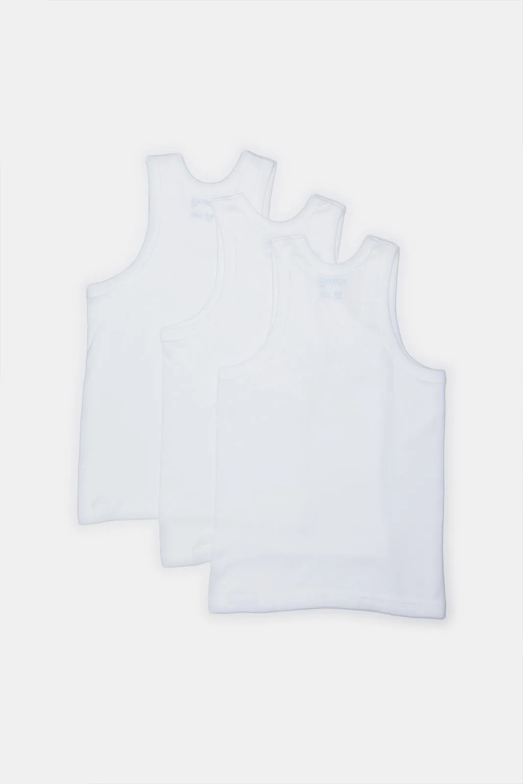 White 3 Pack Vest Basic