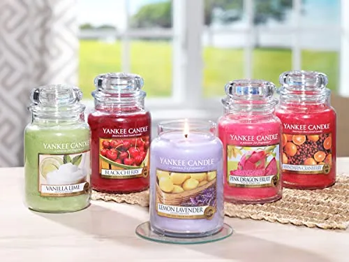 Yankee Candle Autumn Wreath Scented, Classic 22oz Large Jar Single Wick Aromatherapy Candle